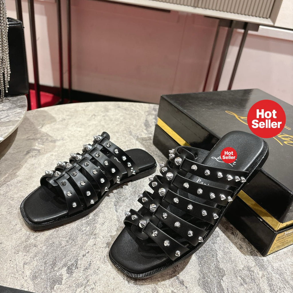 Stylish studded slides