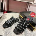 Stylish studded slides