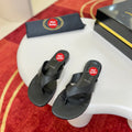 Black flip-flops
