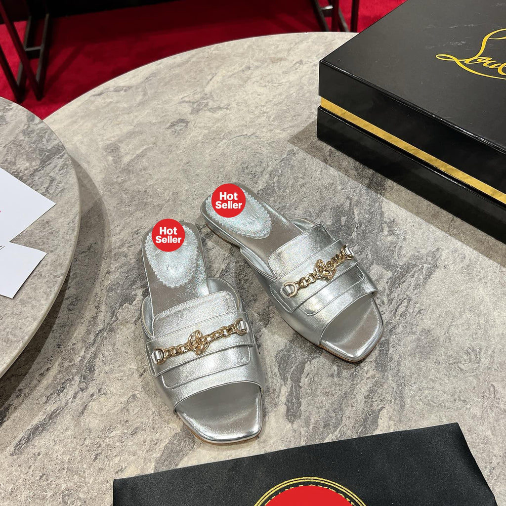 Silver slippers