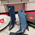 Western-style cowboy boots, 8.5cm heel.