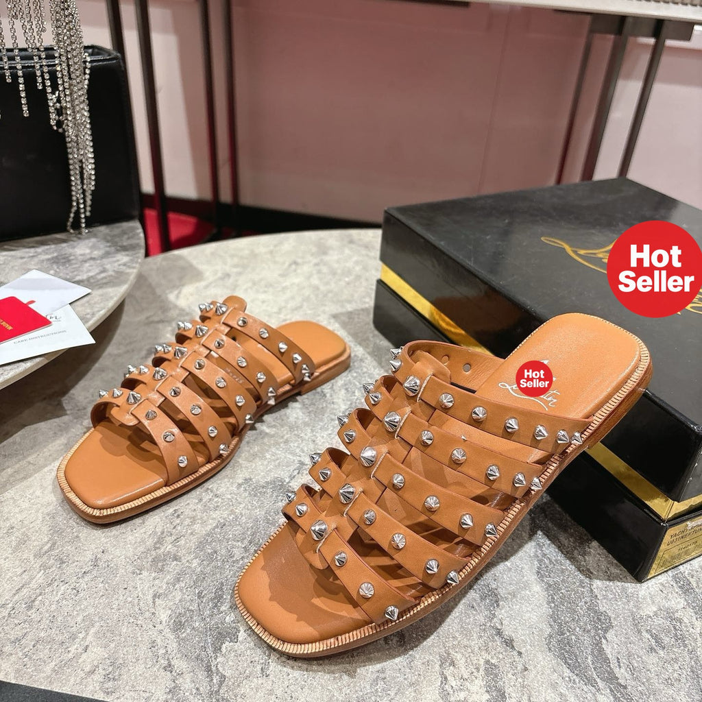 Stylish studded slides