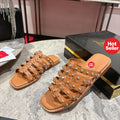 Stylish studded slides