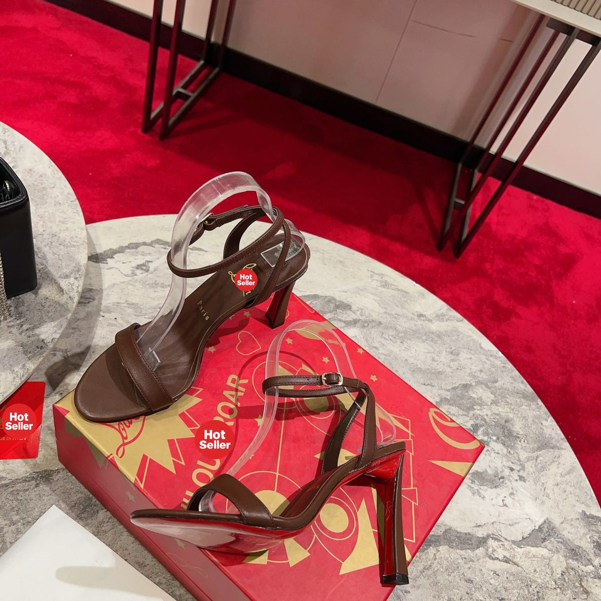 Banana and high heels; 10cm heel.