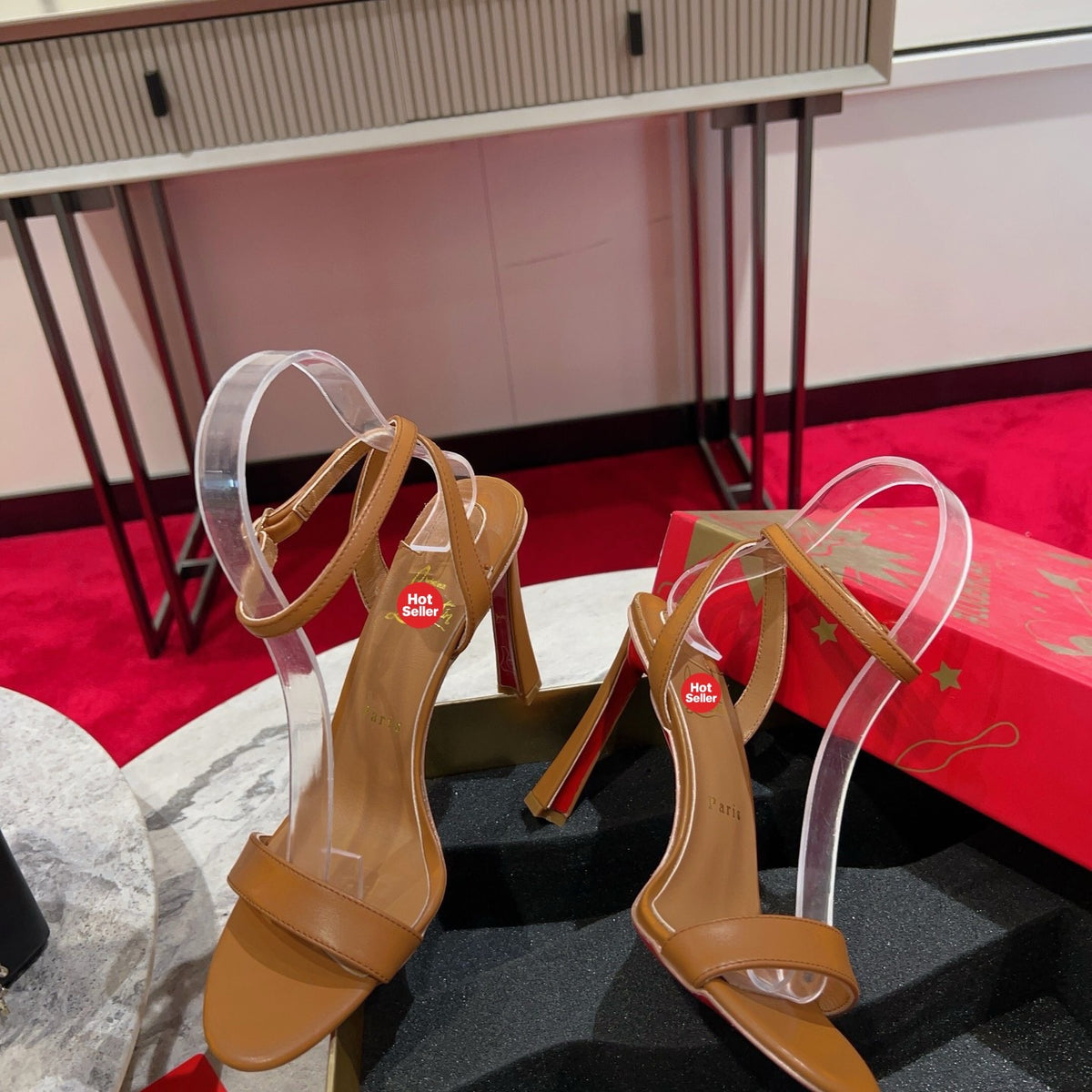 Banana and high heels; 10cm heel.