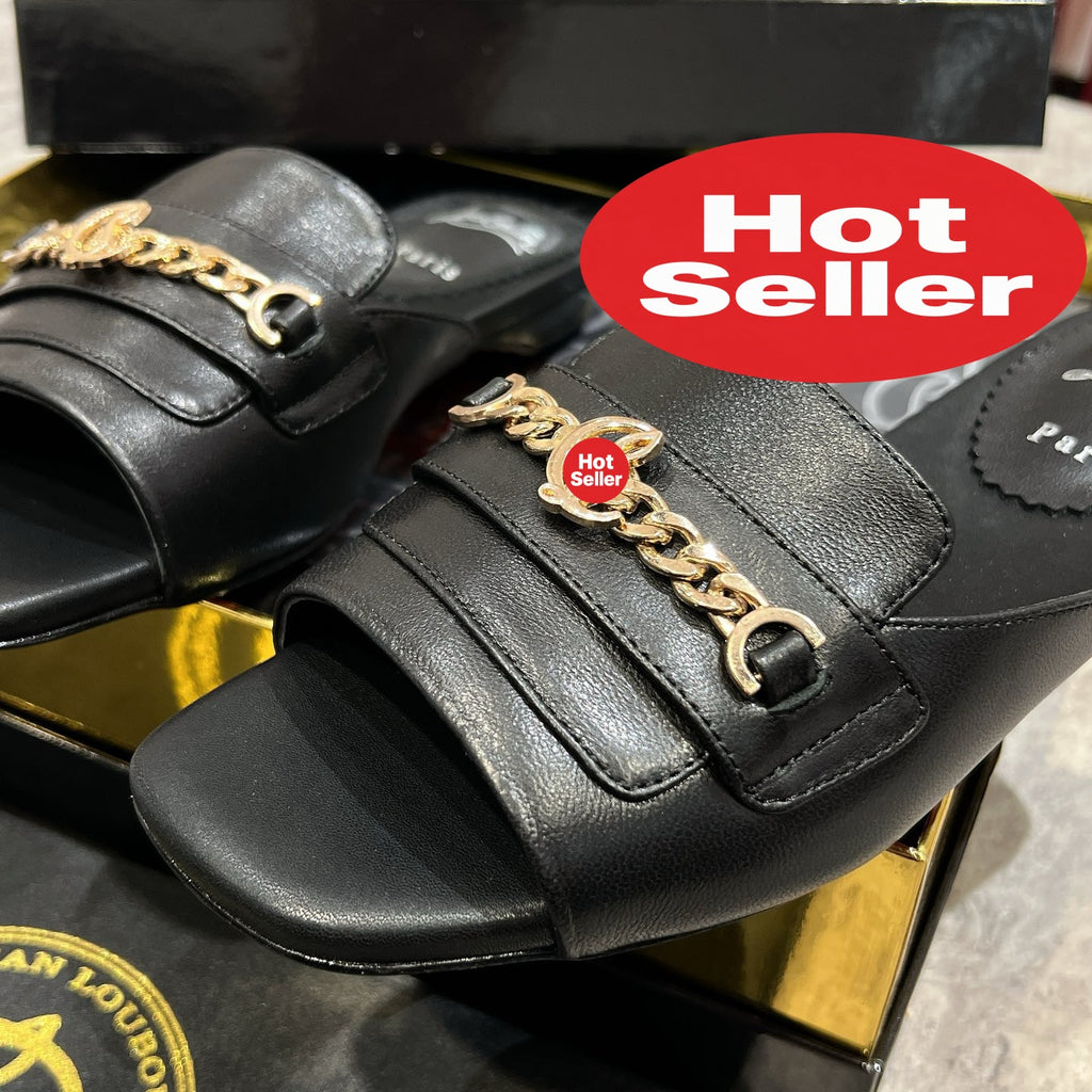 Black chain slides