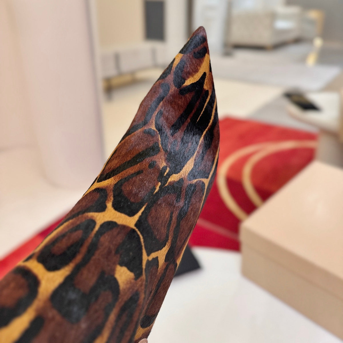 Leopard print design, 10cm heel