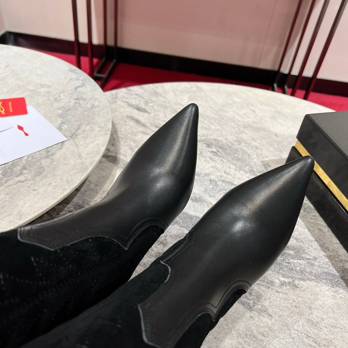 黑色长靴 细跟8.5cm